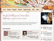 Tablet Screenshot of angels-magic-line.de